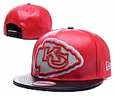Chiefs Team Logo Red Leather Adjustable Hat GS,baseball caps,new era cap wholesale,wholesale hats